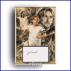 Luka Modric Signed Comic Print Perfect Gift for a Real Madrid Fan