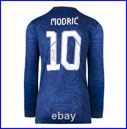 Luka Modric Signed Real Madrid Shirt 2021-22, Away, Number 10 Autograph