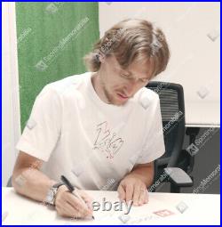 Luka Modric Signed Real Madrid Shirt 2021-22, La Liga Champions Autograph