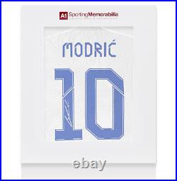 Luka Modric Signed Real Madrid Shirt 2021-22, UCL Edition, Number 10 Gift Bo