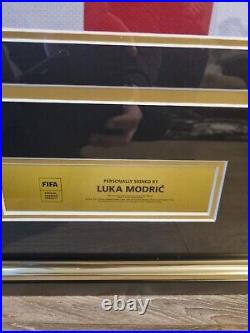 Luka modric signed shirt