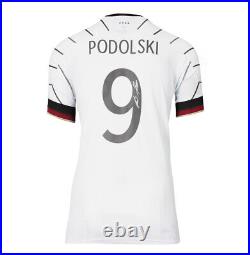 Lukas Podolski Signed Germany Shirt 2020-21, Number 9 Autograph Jersey
