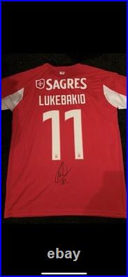 Lukebakio Signed Benfica Shirt With COA Belgium