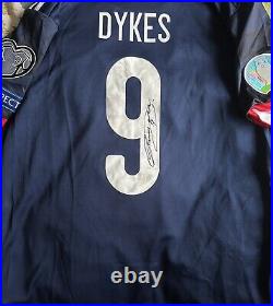 Lyndon Dykes Hand Signed Scotland Euro 2020 football Shirt