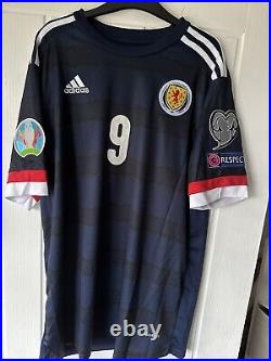 Lyndon Dykes Hand Signed Scotland Euro 2020 football Shirt