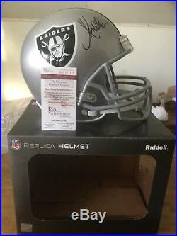 MARCUS ALLEN Autograph Signed Oakland Raiders Full Size Helmet JSA