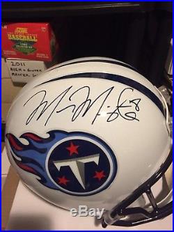 MARCUS MARIOTA signed Tennessee Titans FULL SIZE Helmet Free Shipping