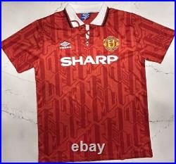 MARK HUGHES MANCHESTER UNITED Signed Shirt 1992 Premier League COA MAN UTD