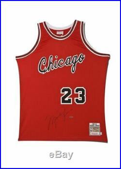 MICHAEL JORDAN Signed Mitchell & Ness Red Rookie Jersey UDA