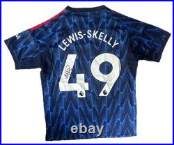MYLES LEWIS SKELLY Rare Hand Signed 25/26 PL WINNER Arsenal Away Shirt #49 COA
