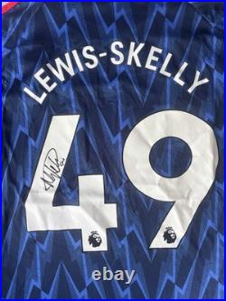 MYLES LEWIS SKELLY Rare Hand Signed 25/26 PL WINNER Arsenal Away Shirt #49 COA