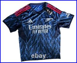 MYLES LEWIS SKELLY Rare Hand Signed 25/26 PL WINNER Arsenal Away Shirt #49 COA