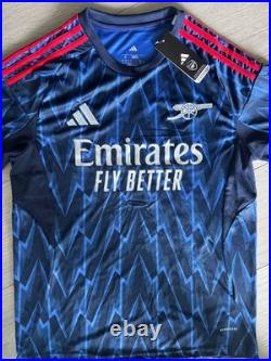 MYLES LEWIS SKELLY Rare Hand Signed 25/26 PL WINNER Arsenal Away Shirt #49 COA