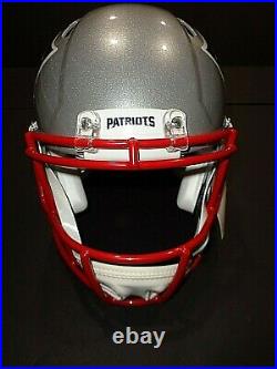 Mac Jones New England Patriots Autographed Signed F/S Helmet Speed JSA COA