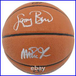 Magic Johnson & Larry Bird Authentic Signed Spalding Basketball BAS Witnessed