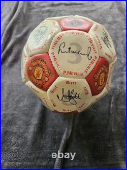 Man United Signed 01-02 Football Signatures From Sir Alex & Full Squad