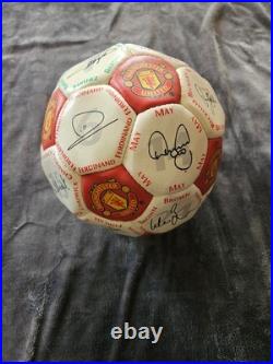 Man United Signed 01-02 Football Signatures From Sir Alex & Full Squad