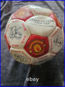 Man United Signed 01-02 Football Signatures From Sir Alex & Full Squad