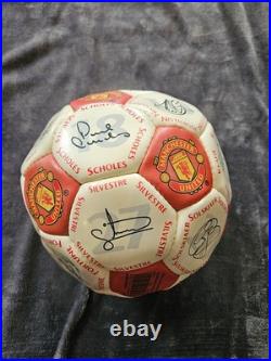Man United Signed 01-02 Football Signatures From Sir Alex & Full Squad