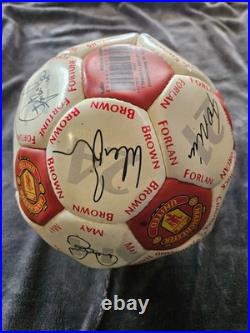 Man United Signed 01-02 Football Signatures From Sir Alex & Full Squad