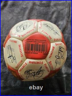Man United Signed 01-02 Football Signatures From Sir Alex & Full Squad