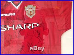 Man Utd 1998-1999 squad signed shirt autographed by twenty