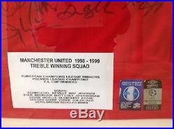 Man Utd 1998-1999 squad signed shirt autographed by twenty