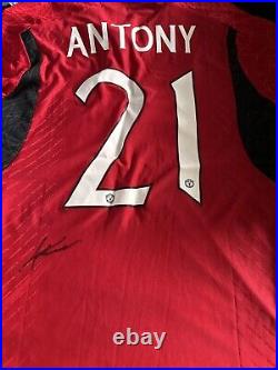 Man Utd Shirt Signed By Antony