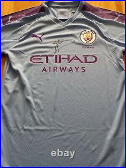 Manchester City Man City Home Shirt Signed Pep Guardiola