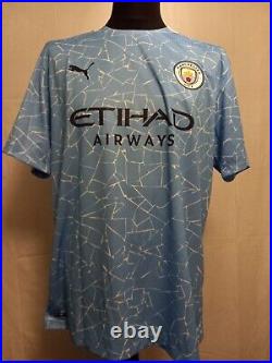 Manchester City Number 10 Home Man City Shirt Signed Sergio Kun Aguero
