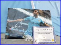 Manchester City Signed Shirts and photo