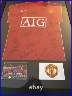 Manchester United 07/07 Squad Signed Shirt 07/08 incl Ronaldo