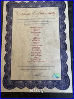 Manchester United 07/07 Squad Signed Shirt 07/08 incl Ronaldo