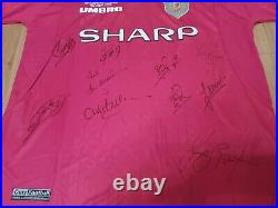 Manchester United 1999 signed shirt. By Former Utd Players