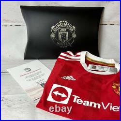 Manchester United 2021/2022 Signed Home Shirt Varane MUFC COA