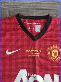 Manchester United Legends Signed Shirt 2013 vs Real Madrid COA Yorke Robson Stam