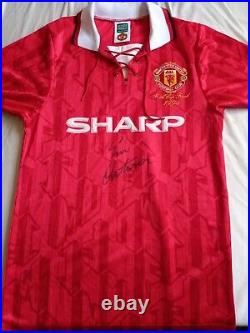 Manchester United Retro 1992 1994 Shirt Signed Eric Cantona