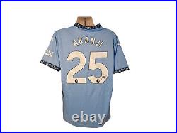 Manuel Akanji Signed Manchester City 24/25 Football Shirt COA