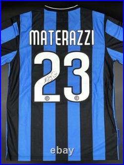 Marco Materazzi Signed Inter Milan 2010 Home Shirt