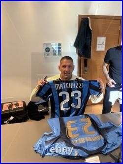 Marco Materazzi Signed Inter Milan 2010 Home Shirt