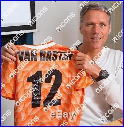 Marco van Basten Official UEFA EURO 1988 Back Signed Netherlands Shirt