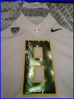 Marcus Mariota Team Issued Oregon Ducks Game Jersey Nike Signed Not Worn Used