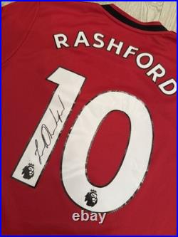 Marcus Rashford Hand Signed Shirt Manchester United