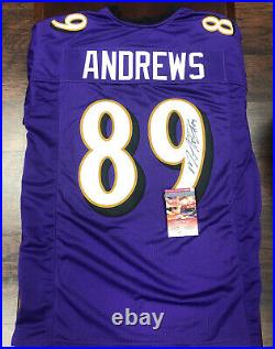 Mark Andrews Autographed Signed Baltimore Ravens Purple Custom Jersey JSA COA