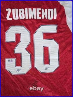 Martin Zubimendi Signed Arsenal Shirt With ACG Authentication
