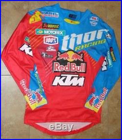 Marvin Musquin #25 Signed Race Worn Jersey Ktm Red Bull Factory Ama Supercross