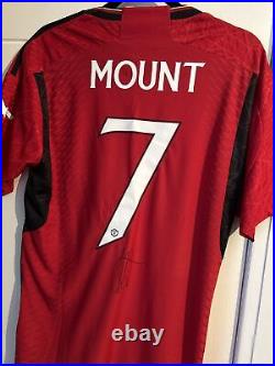 Mason Mount Hand Signed Shirt Manchester United With COA