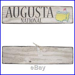 Masters Vintage Wood Sign Augusta National Golf Club Hand Painted Wooden New
