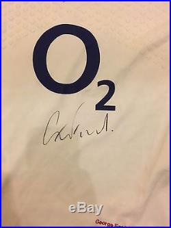 Match Worn England Rugby Shirt- George Ford vs France 2015- Bath- Signed Rare