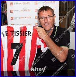 Matt Le Tissier Signed Southampton FC Retro Shirt Number 7 Autograph